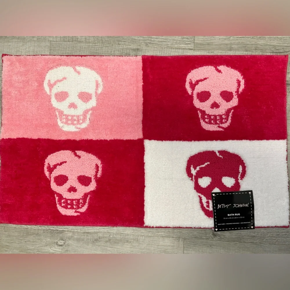 Betsey Johnson Skull Bath Rug